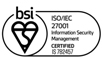 BSI ISO/IEC 27001 Information Security Management certification